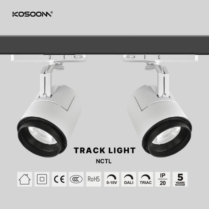 Accessoire LED à lentille haute luminosité 20W avec 1850LM - NCTL-4-800 - Kosoom-Spots sur rail