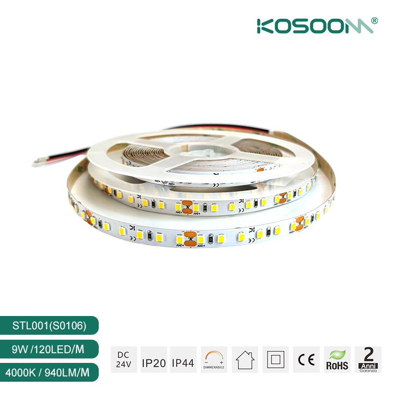 Ajoutez de l\'élégance à votre environnement avec la bande LED 520 lm/M 120˚  CRI≥80 UGR≤19 STL001-S0103 - Kosoom