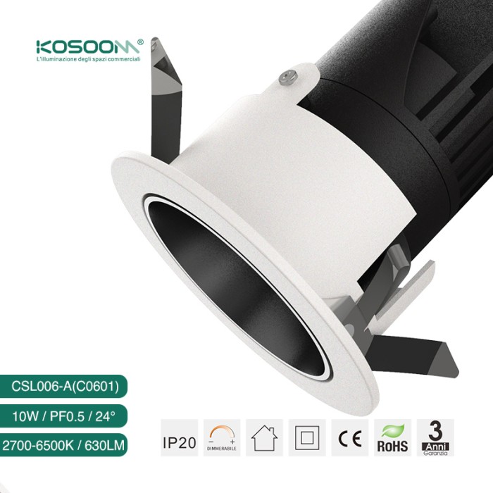 C0601 LED Downlights Chaud ou froid Blanc 2700K à 6500K 1W 5W 10W CSL006-A- Kosoom-Downlights