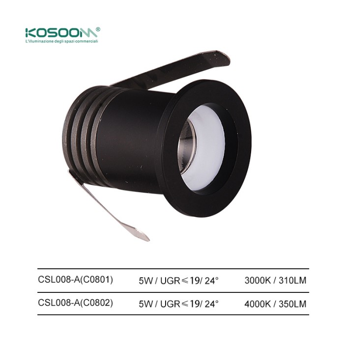 4.5W Downlight Eclairage encastré 4000k Spotlight Anti-éblouissement profond C0802 CSL008-A Kosoom-Spots