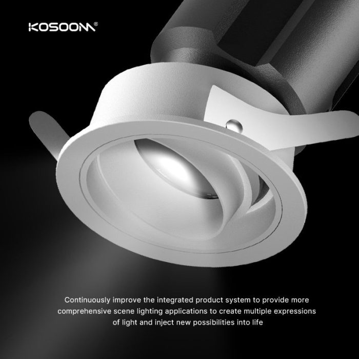 Lentille LED 8W ajustable avec 600 Lumens - SLS05508R - Kosoom-Downlights