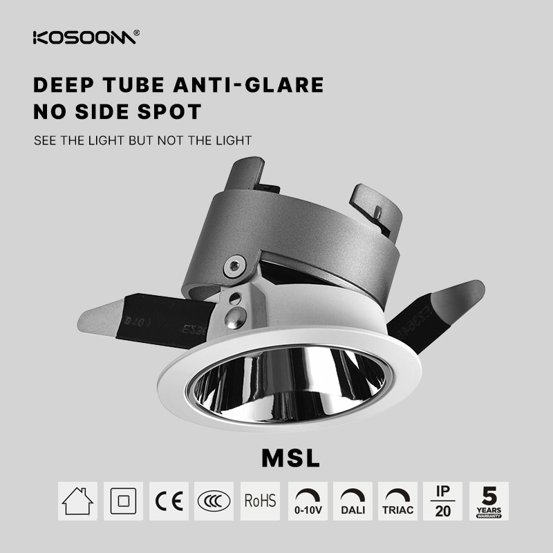 Personnalisable Efficacité énergétique MSL-55A-N LED Downlight Customizable Multiple Models Available-KOSOOM-Downlights