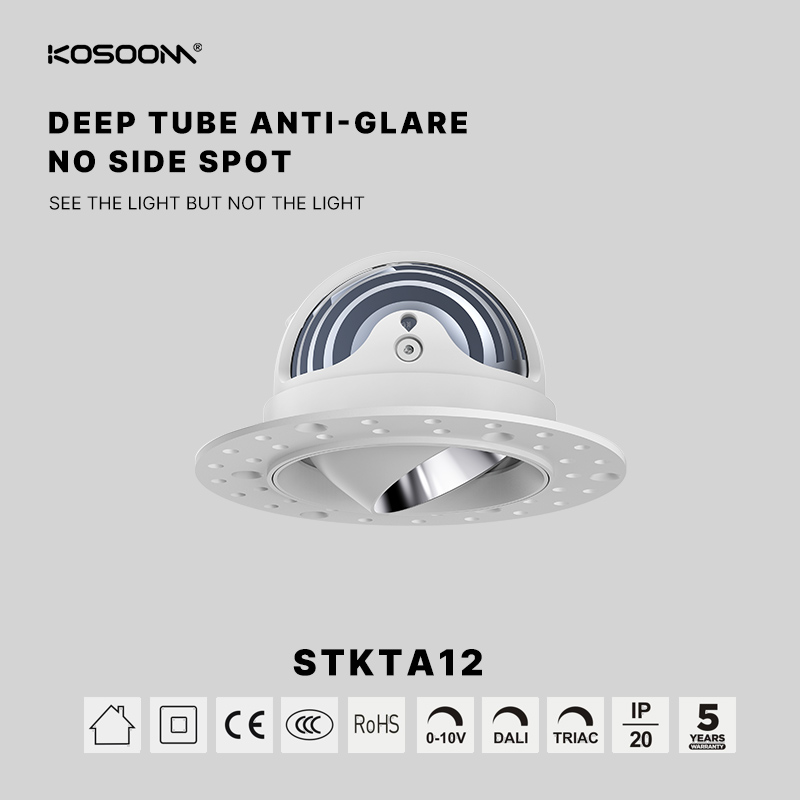Haute efficacité Variable Spot LED 12W 700LM Ajustable Poutre Angle 15°/24°/36°/45° STKTC12- kosoom-Downlights