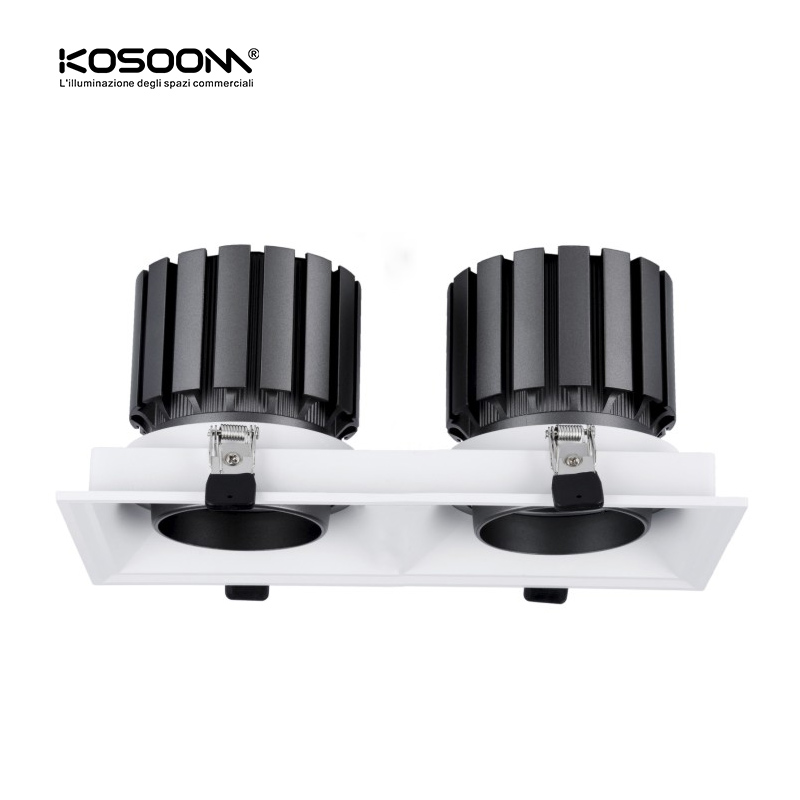Lampe à double lentille LED 10W - Bridgelux C6 - Haute performance - SLF06010S2 - Kosoom-Downlights-Custom Products
