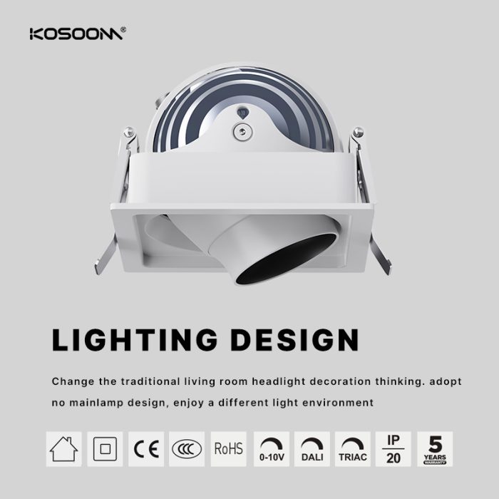 Usine Haute qualité Personnalisé LED Downlight Commercial Lighting STKS1D12 12W 900LM Poutre Angle 120°-Kosoom-Downlights