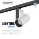 Lumière LED 50W Bridgelux V13C Optimal 4200 Lumens Sortie- TLA210550-TLA2-KOSOOM-Spots sur rail