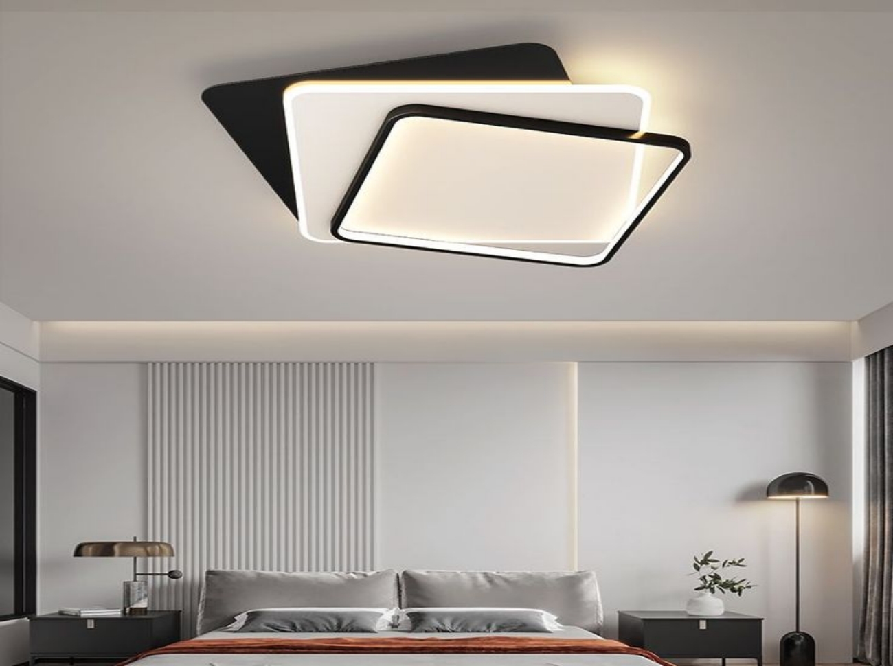 Plafonnier LED : une solution d'éclairage moderne performante, écologique et économe en énergie-À propos de l'éclairage--Creative LED Ceiling Light Square Ceiling Lamp For Bedroom Living 副本