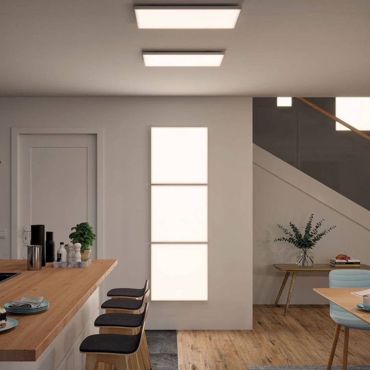 Idéal pour l’éclairage intérieur : avantages et applications des panneaux lumineux LED-À propos de l'éclairage--Paulmann Velora LED plafondlamp 595 x 295cm 副本