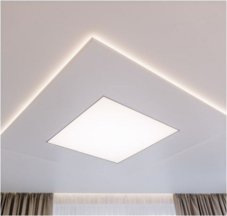 Éclairage panneau LED : un choix judicieux pour améliorer l’efficacité du travail-À propos de l'éclairage--White stretch ceiling with back light 副本