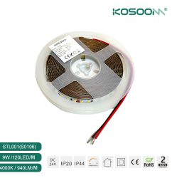 Créez une ambiance étonnante avec la Ruban LED 5W/m /3000K/ 610lm/m STL001-S0101 - Kosoom-Ruban LED